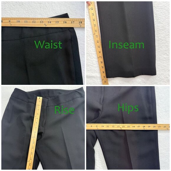 Jones New York Pant Suit Sage Green Black Trim Career Classic Office Womens 10 - Picture 12 of 14